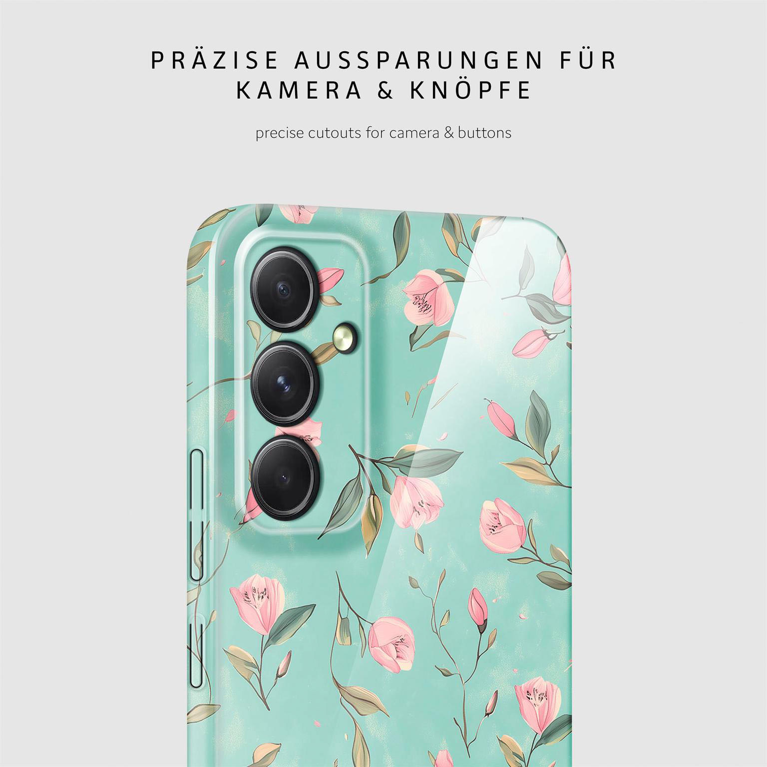 ONEFLOW Flower Cover Samsung Galaxy A54 5G Hülle mit Blumen Design – Produktbild 7