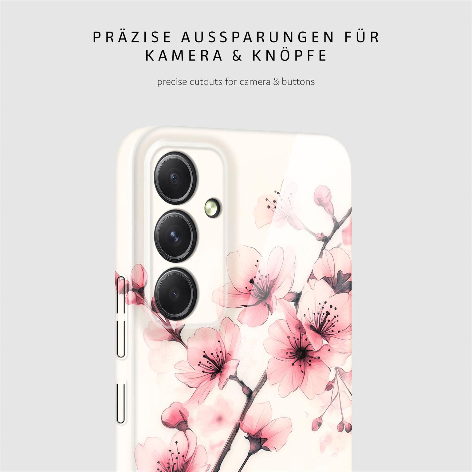 ONEFLOW Flower Cover Samsung Galaxy A54 5G Hülle mit Blumen Design – Produktbild 7