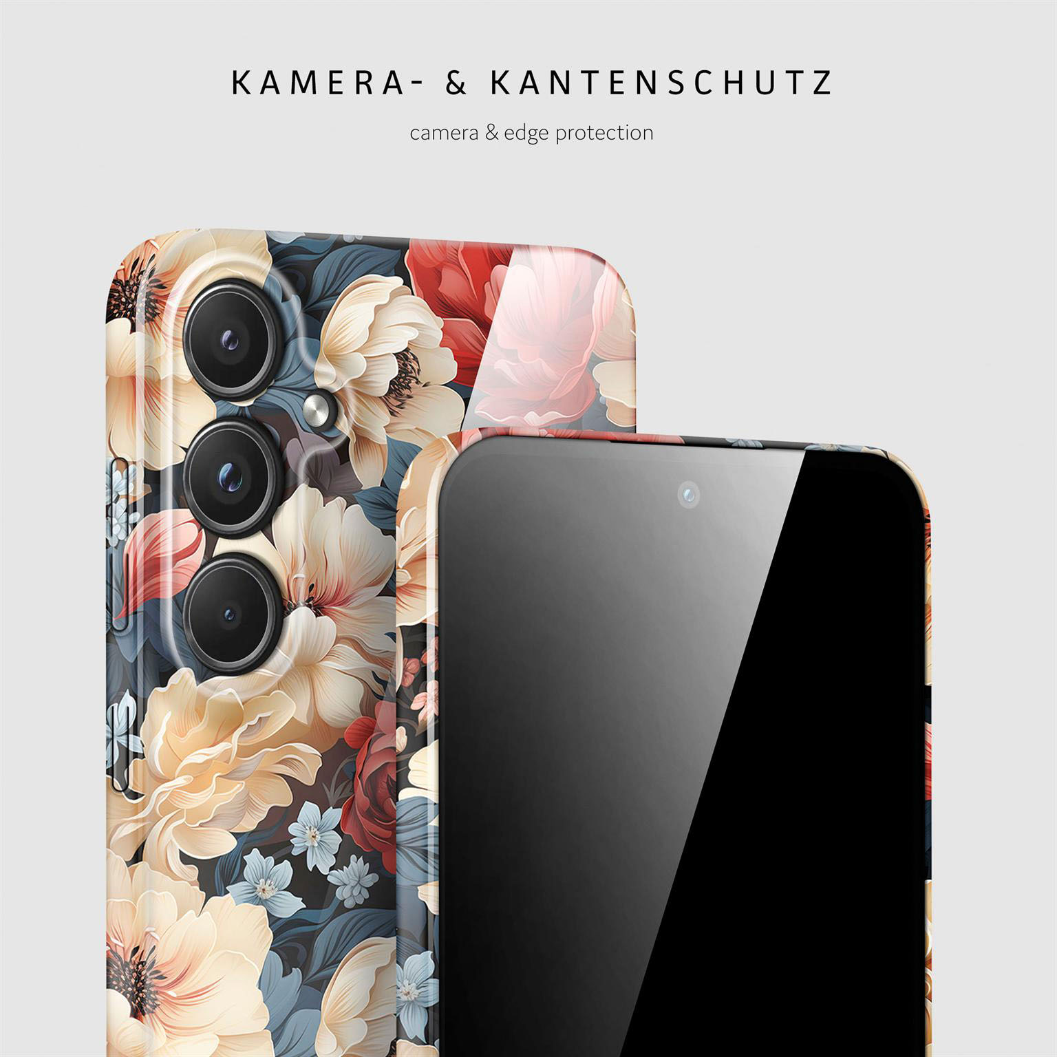 ONEFLOW Flower Cover Samsung Galaxy A55 5G Hülle mit Blumen Design – Produktbild 2