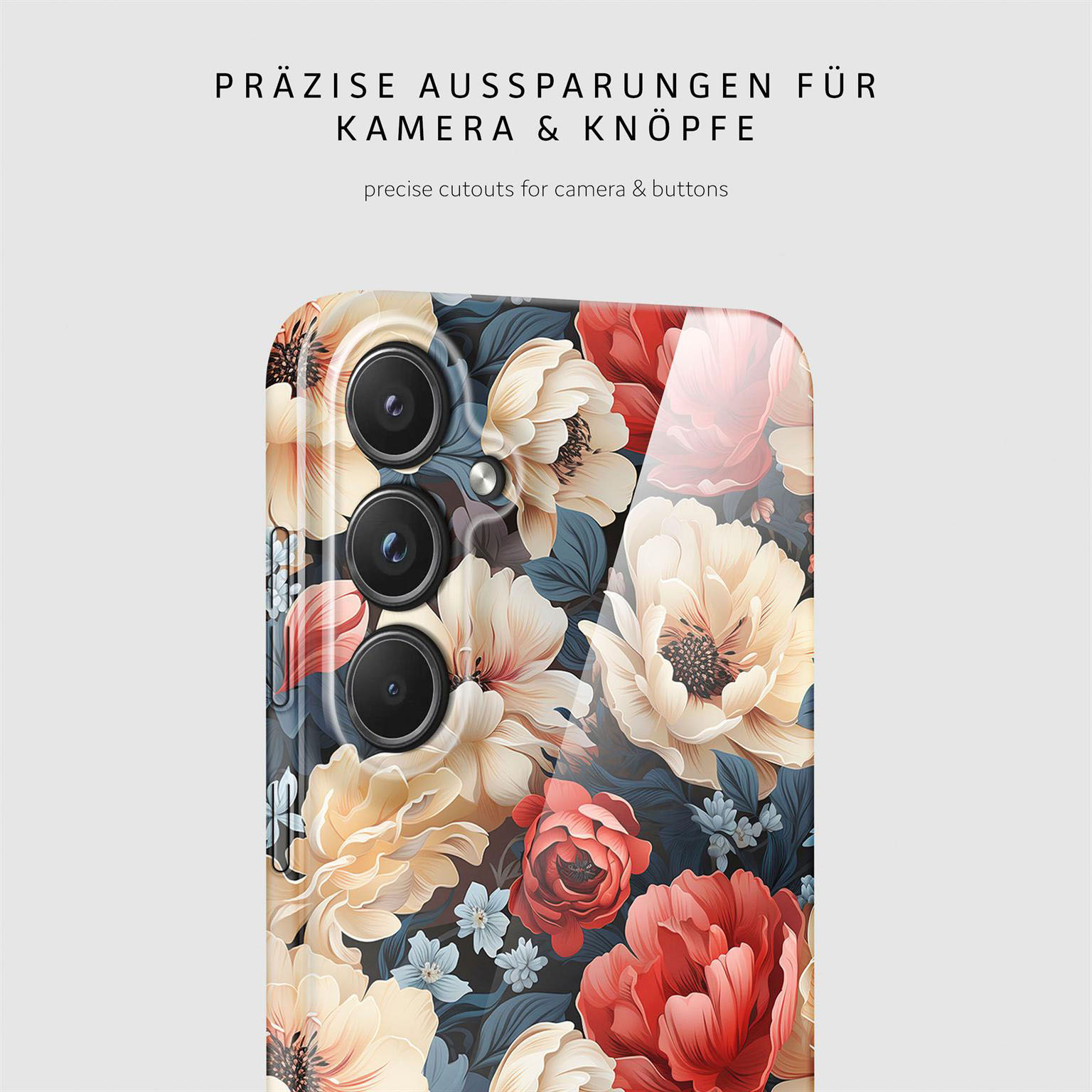 ONEFLOW Flower Cover Samsung Galaxy A55 5G Hülle mit Blumen Design – Produktbild 7