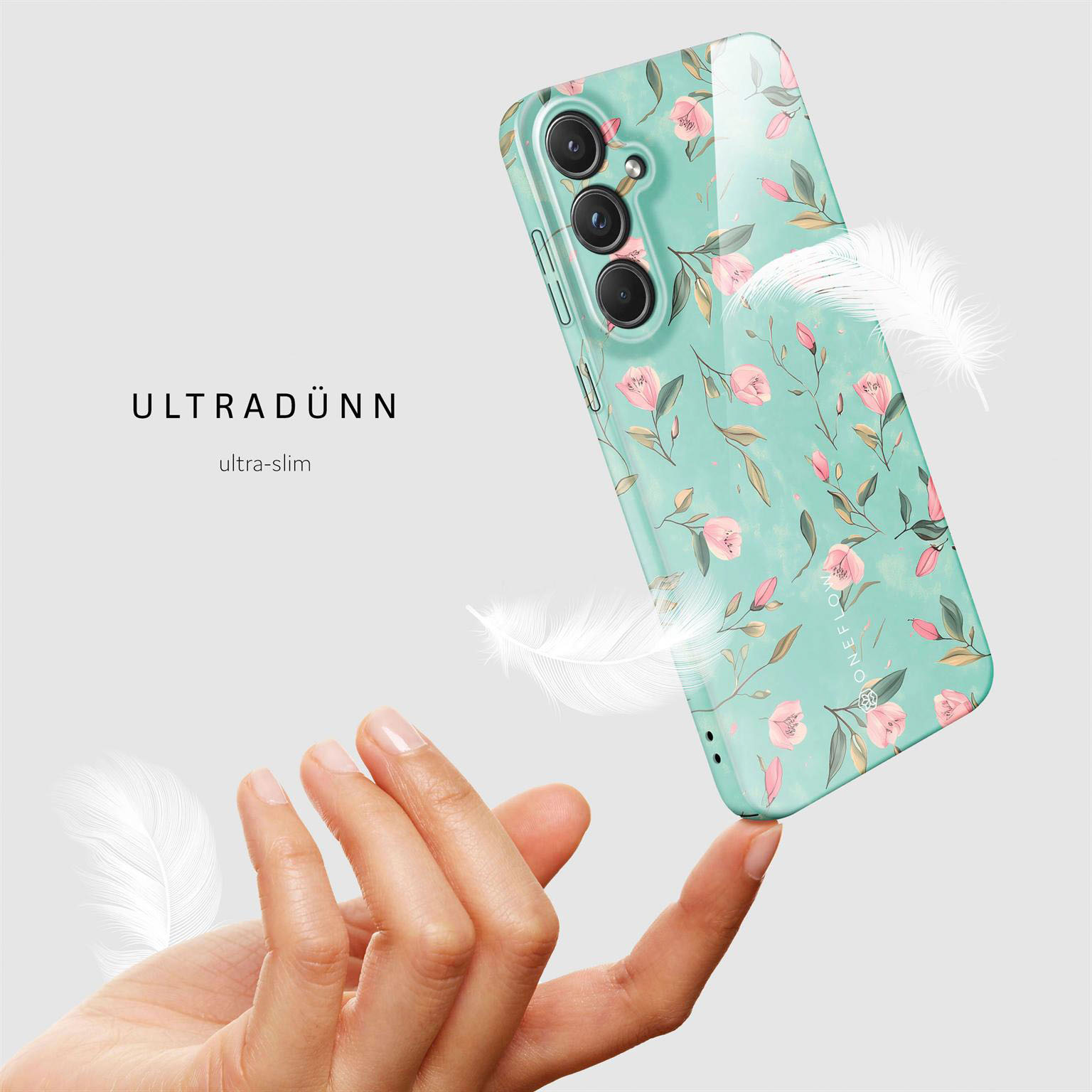 ONEFLOW Flower Cover Samsung Galaxy A55 5G Hülle mit Blumen Design – Produktbild 5