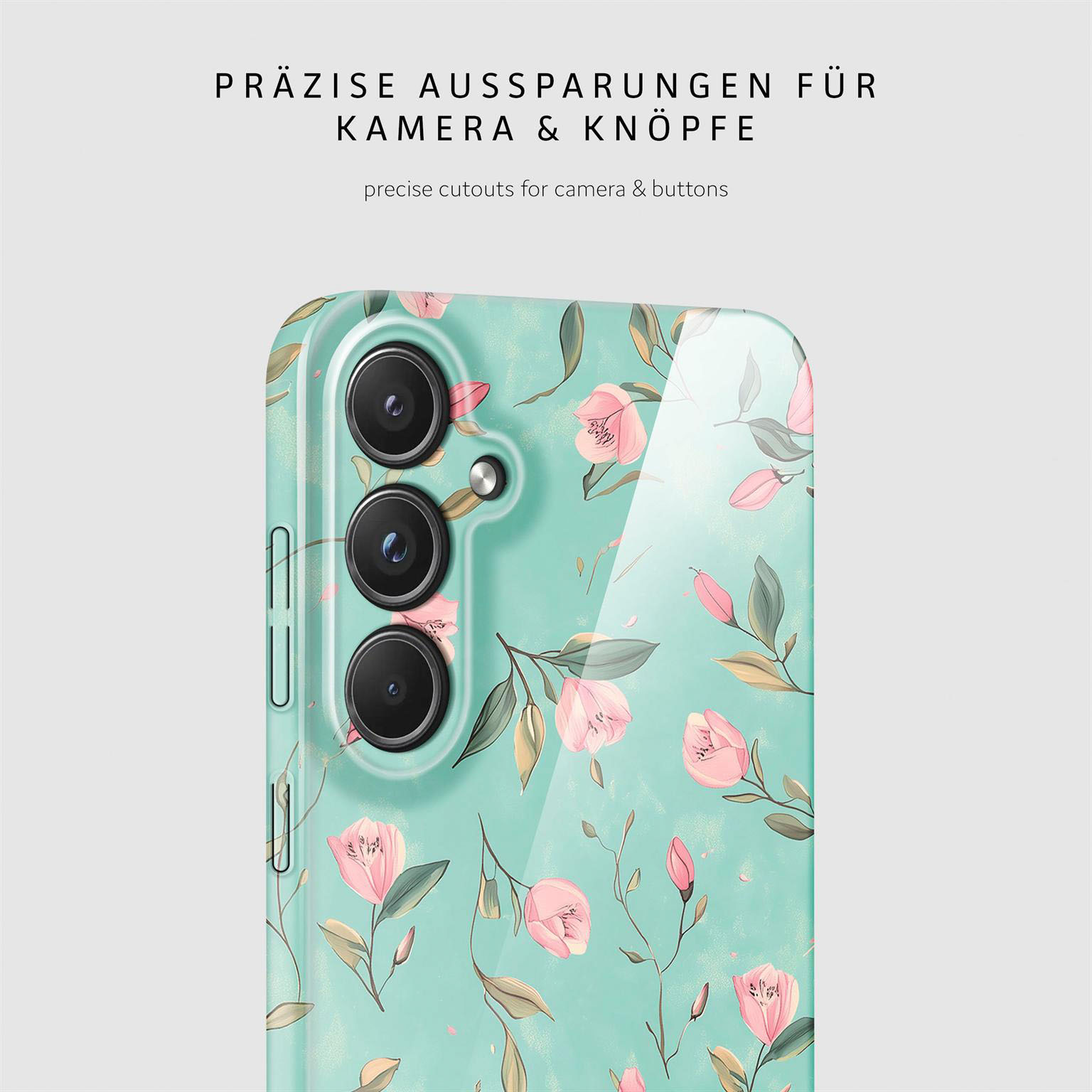 ONEFLOW Flower Cover Samsung Galaxy A55 5G Hülle mit Blumen Design – Produktbild 7