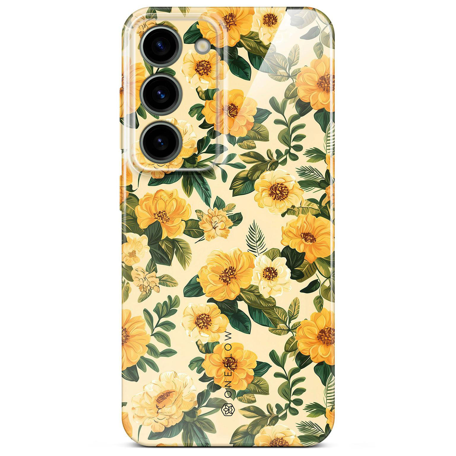 ONEFLOW Flower Cover Samsung Galaxy S23 Hülle mit Blumen Design – Produktbild 1