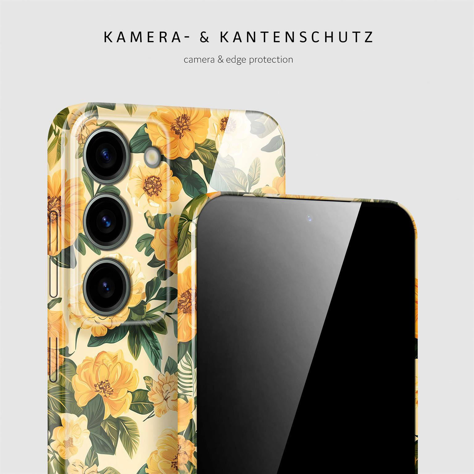 ONEFLOW Flower Cover Samsung Galaxy S23 Hülle mit Blumen Design – Produktbild 2