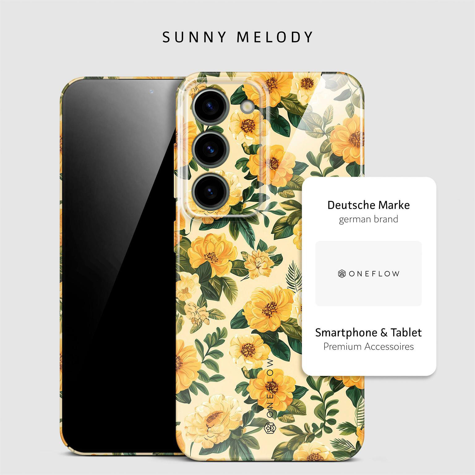 ONEFLOW Flower Cover Samsung Galaxy S23 Hülle mit Blumen Design – Produktbild 4