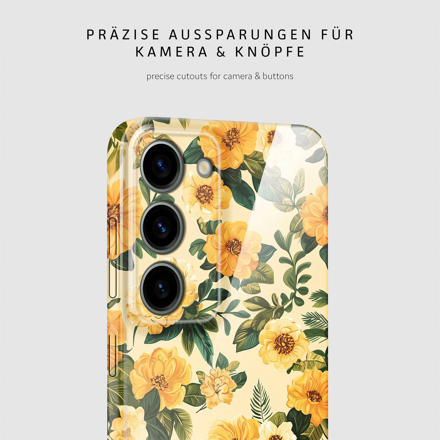 ONEFLOW Flower Cover Samsung Galaxy S23 Hülle mit Blumen Design – Produktbild 7