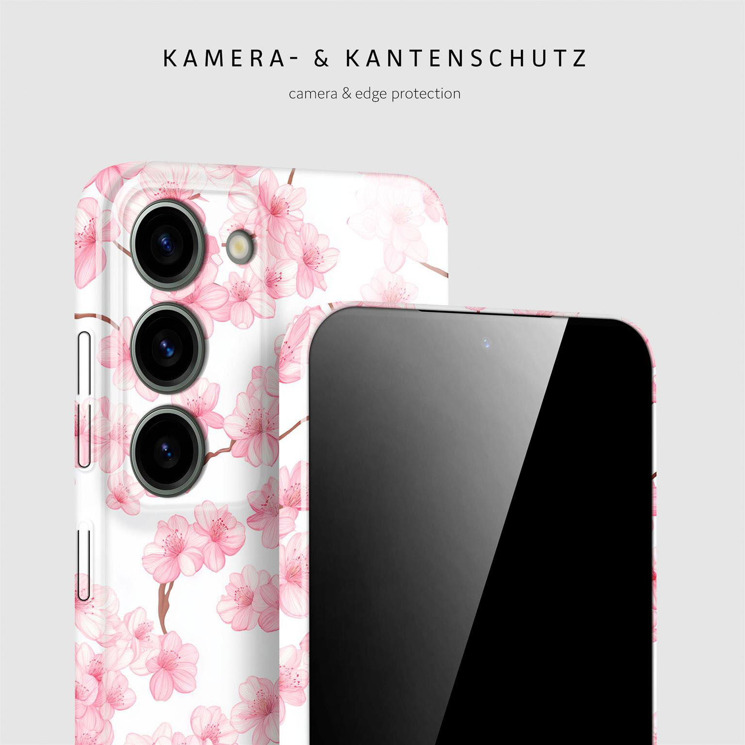 ONEFLOW Flower Cover Samsung Galaxy S23 Hülle mit Blumen Design – Produktbild 2