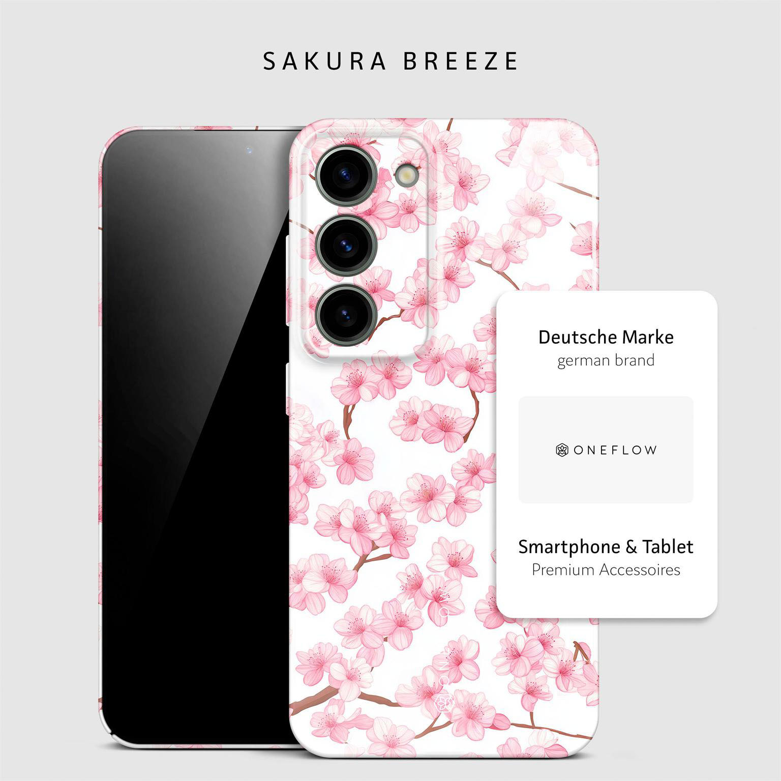 ONEFLOW Flower Cover Samsung Galaxy S23 Hülle mit Blumen Design – Produktbild 4