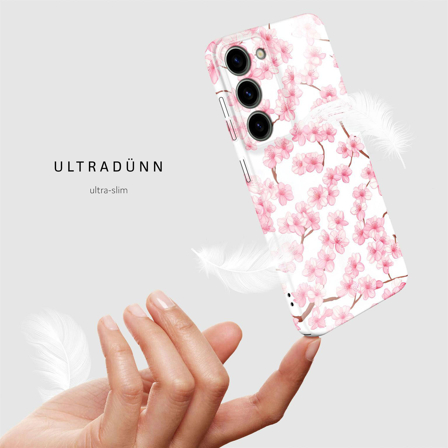 ONEFLOW Flower Cover Samsung Galaxy S23 Hülle mit Blumen Design – Produktbild 5