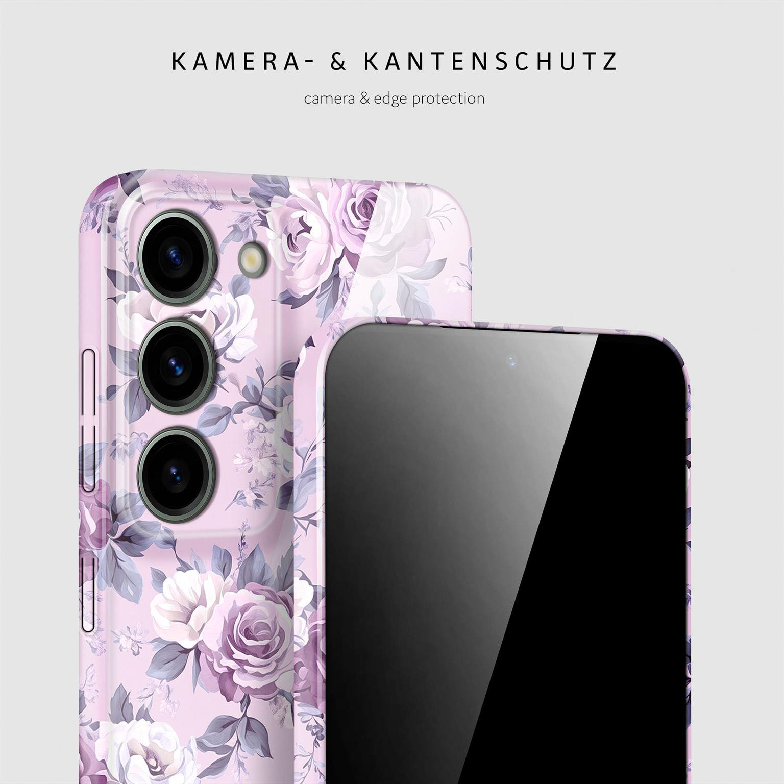 ONEFLOW Flower Cover Samsung Galaxy S23 Hülle mit Blumen Design – Produktbild 2