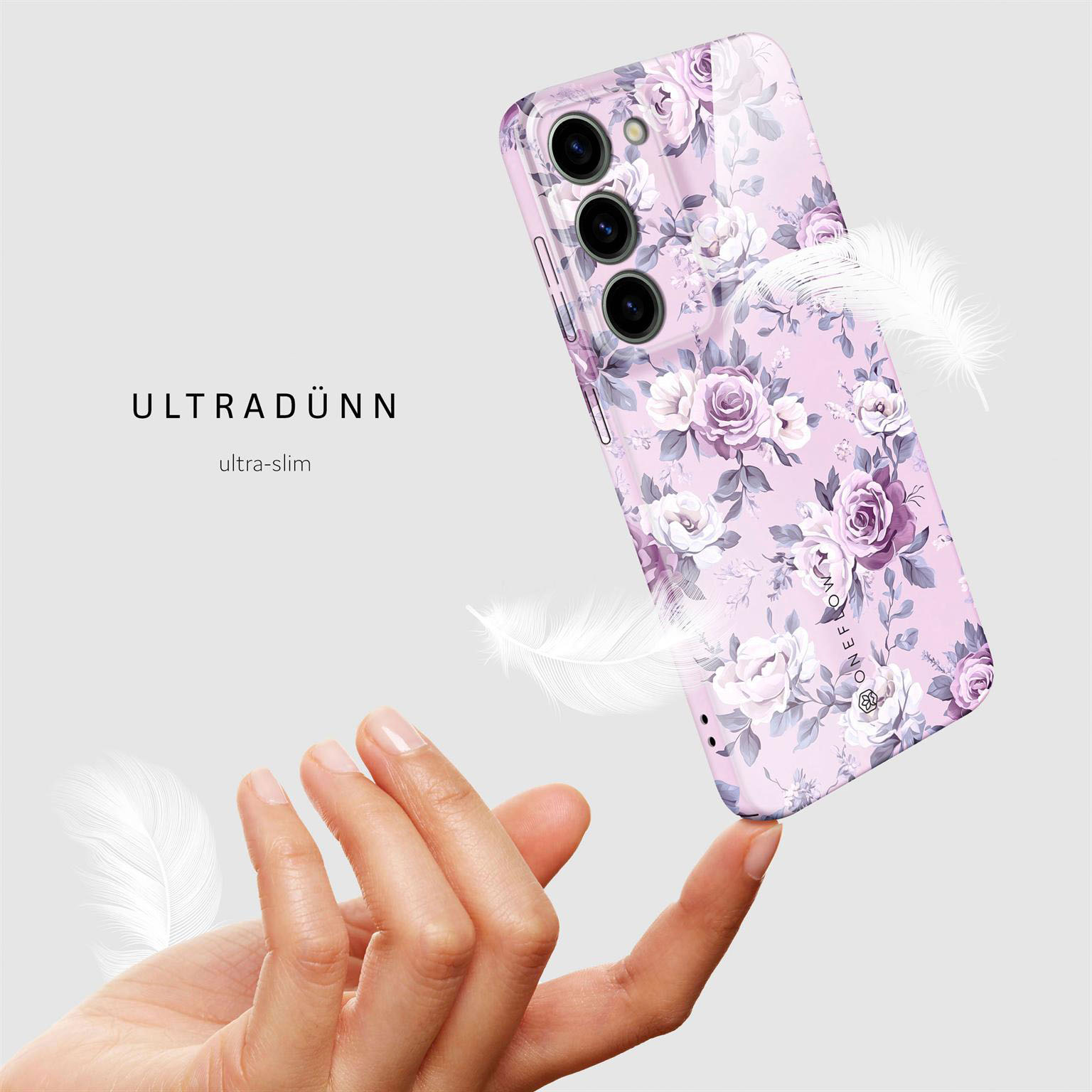 ONEFLOW Flower Cover Samsung Galaxy S23 Hülle mit Blumen Design – Produktbild 5