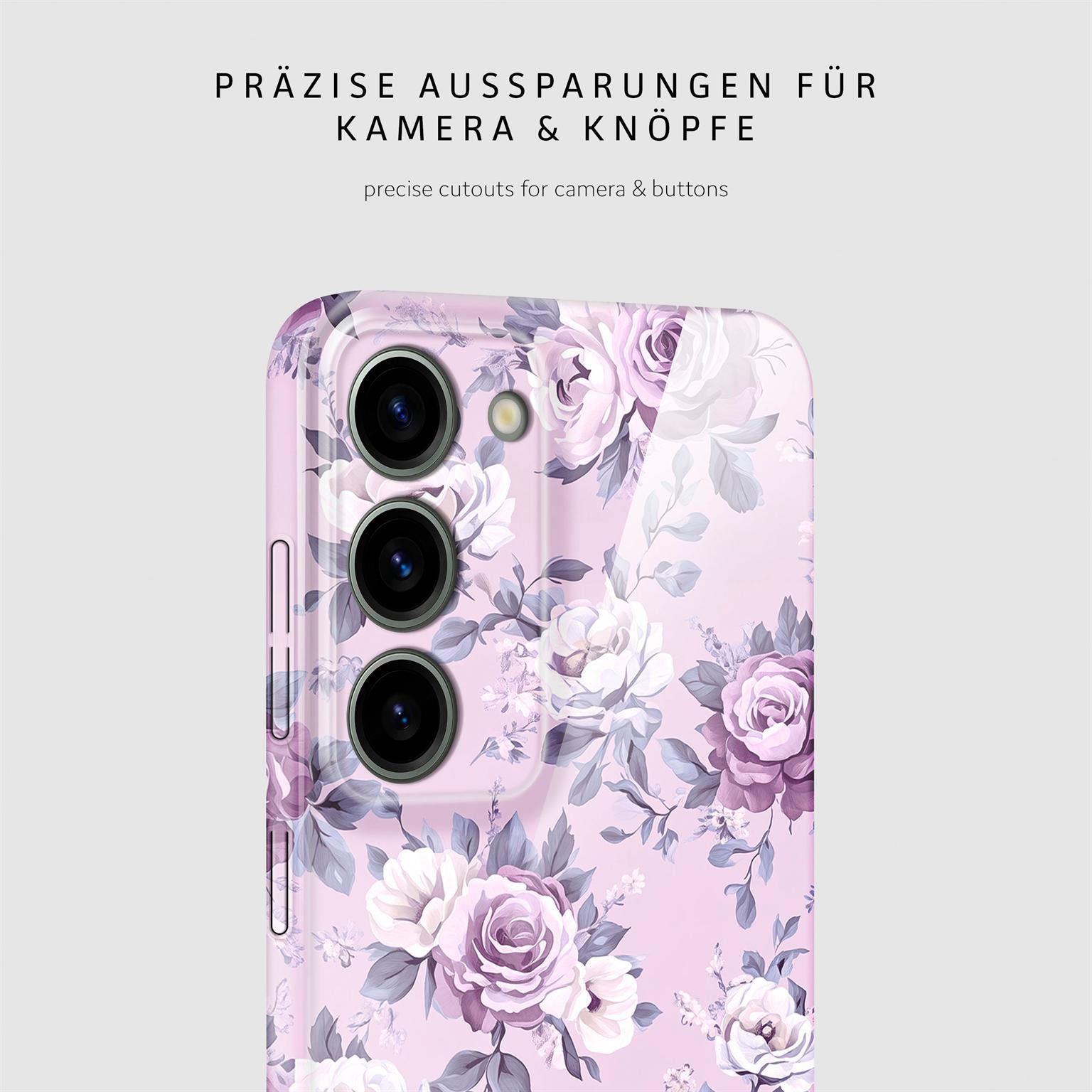 ONEFLOW Flower Cover Samsung Galaxy S23 Hülle mit Blumen Design – Produktbild 7