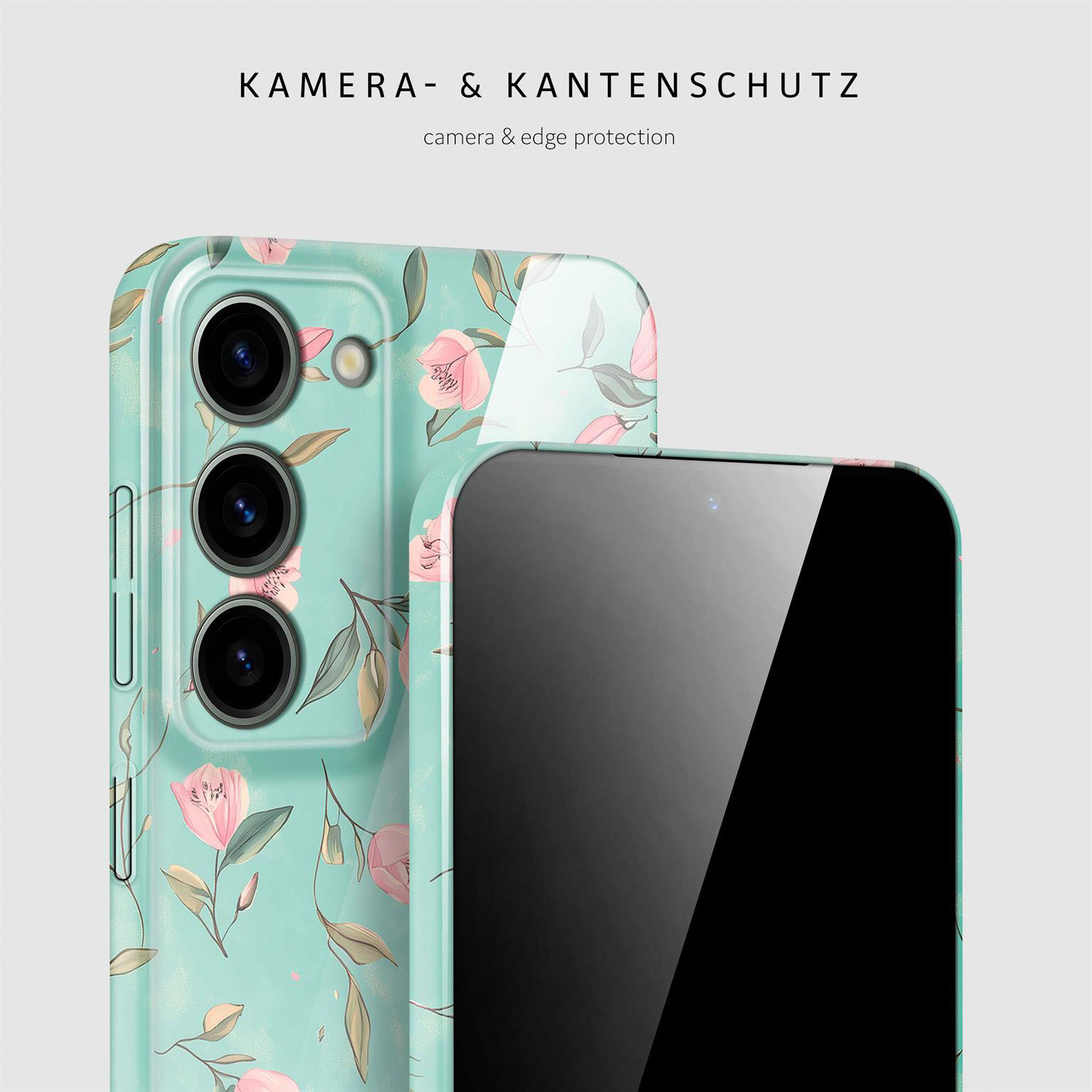ONEFLOW Flower Cover Samsung Galaxy S23 Hülle mit Blumen Design – Produktbild 2