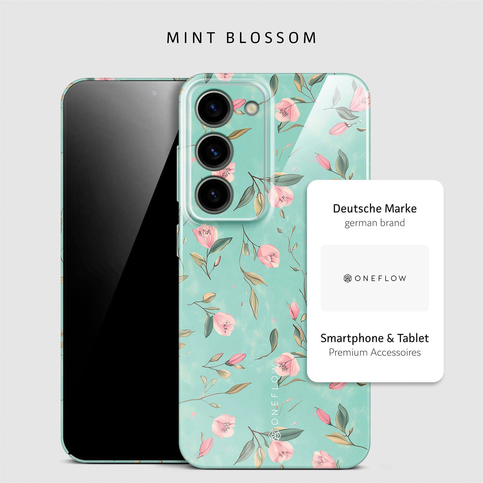 ONEFLOW Flower Cover Samsung Galaxy S23 Hülle mit Blumen Design – Produktbild 4