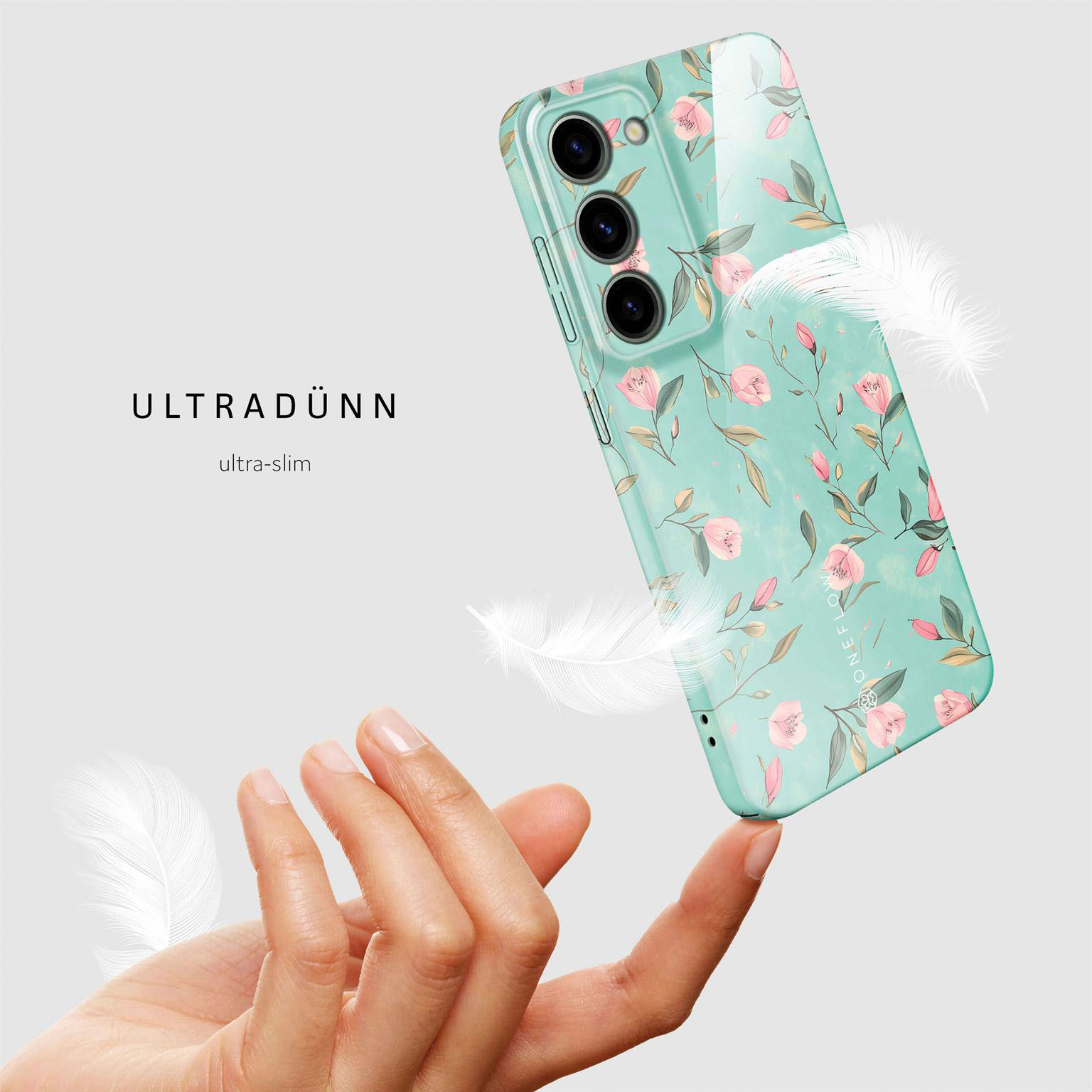 ONEFLOW Flower Cover Samsung Galaxy S23 Hülle mit Blumen Design – Produktbild 5