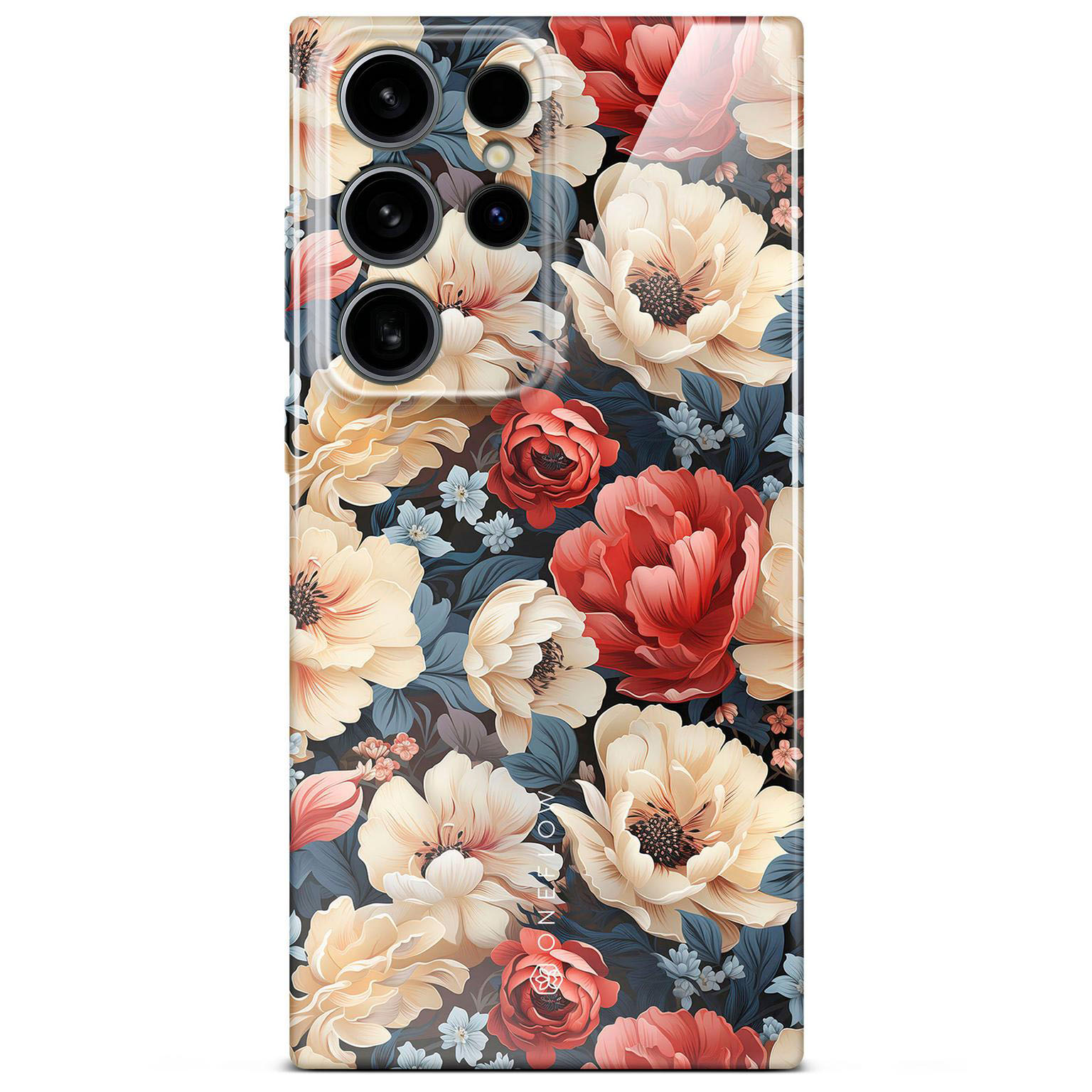 ONEFLOW Flower Cover Samsung Galaxy S24 Ultra Hülle mit Blumen Design – Produktbild 1