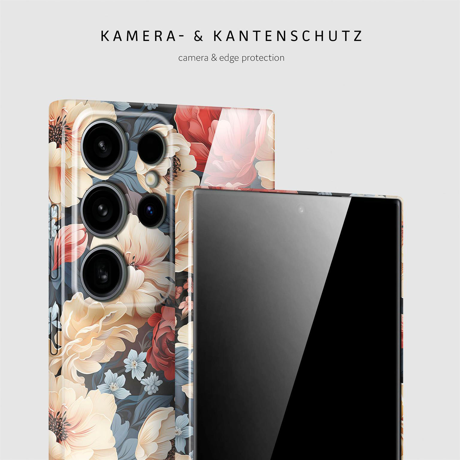 ONEFLOW Flower Cover Samsung Galaxy S24 Ultra Hülle mit Blumen Design – Produktbild 2