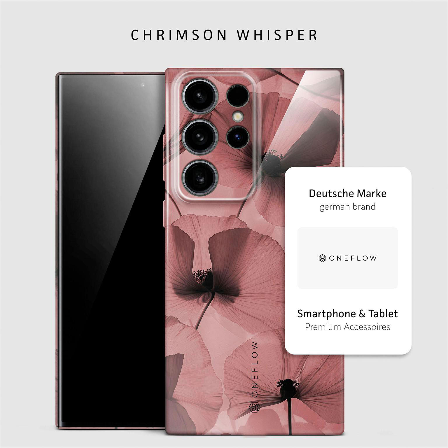 ONEFLOW Flower Cover Samsung Galaxy S24 Ultra Hülle mit Blumen Design – Produktbild 4