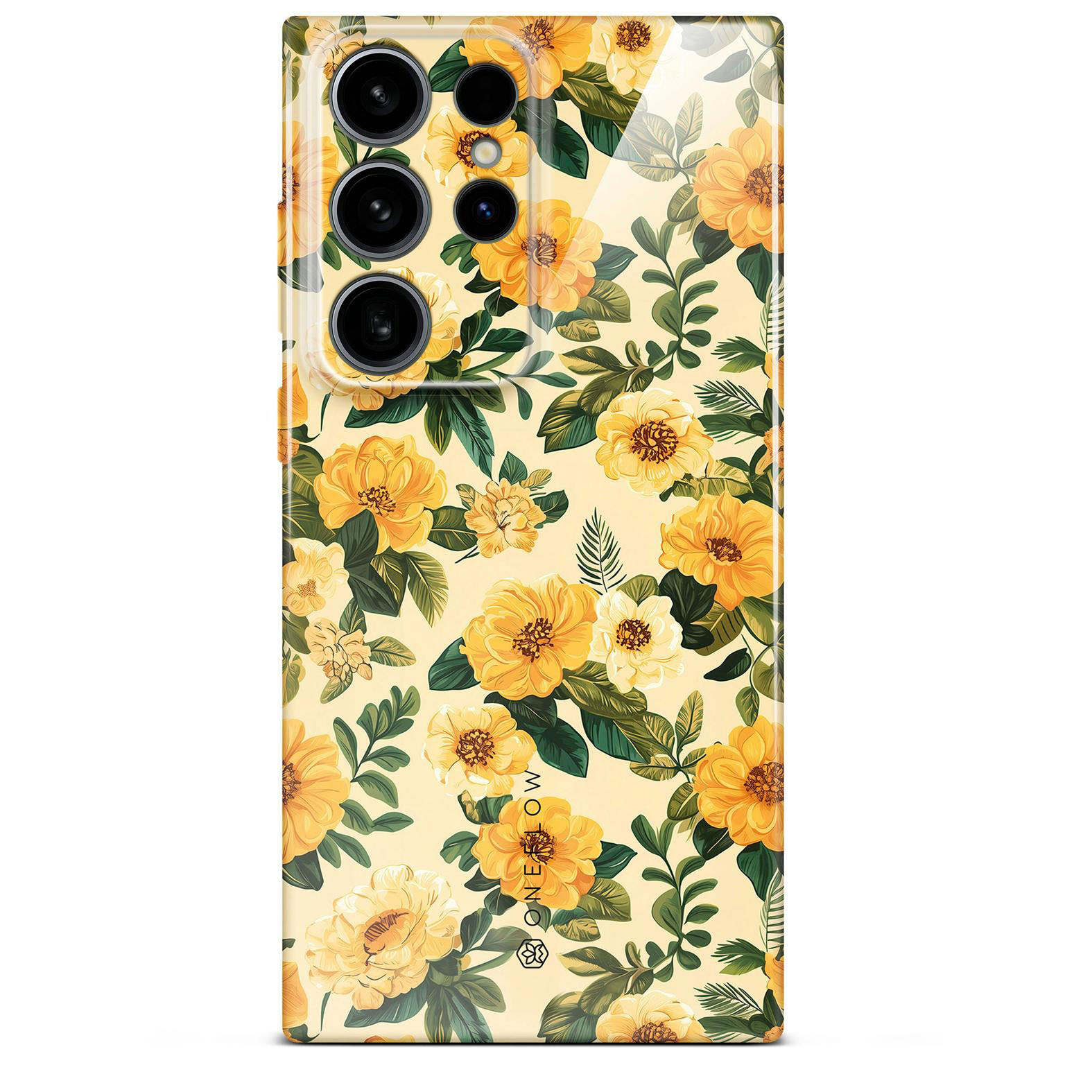 ONEFLOW Flower Cover Samsung Galaxy S24 Ultra Hülle mit Blumen Design – Produktbild 1