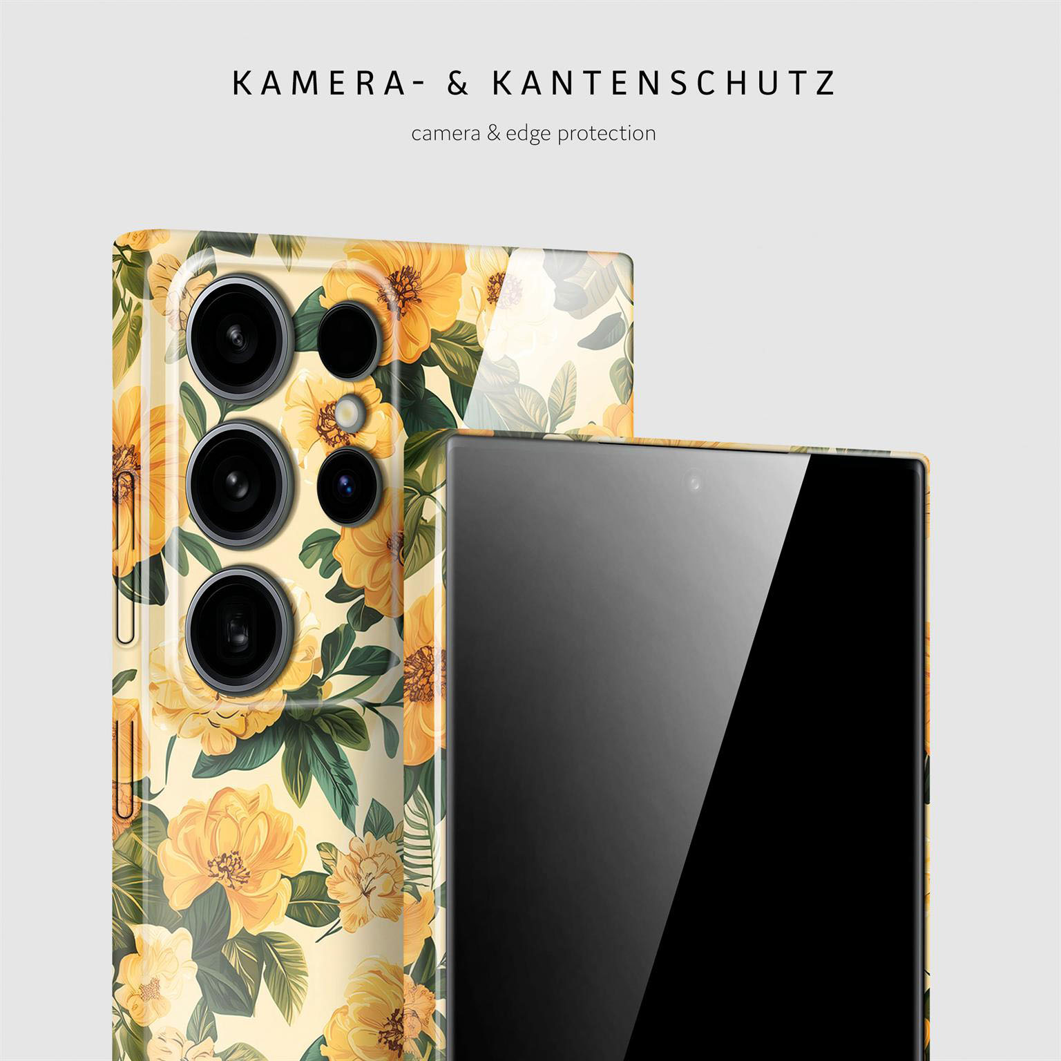 ONEFLOW Flower Cover Samsung Galaxy S24 Ultra Hülle mit Blumen Design – Produktbild 2