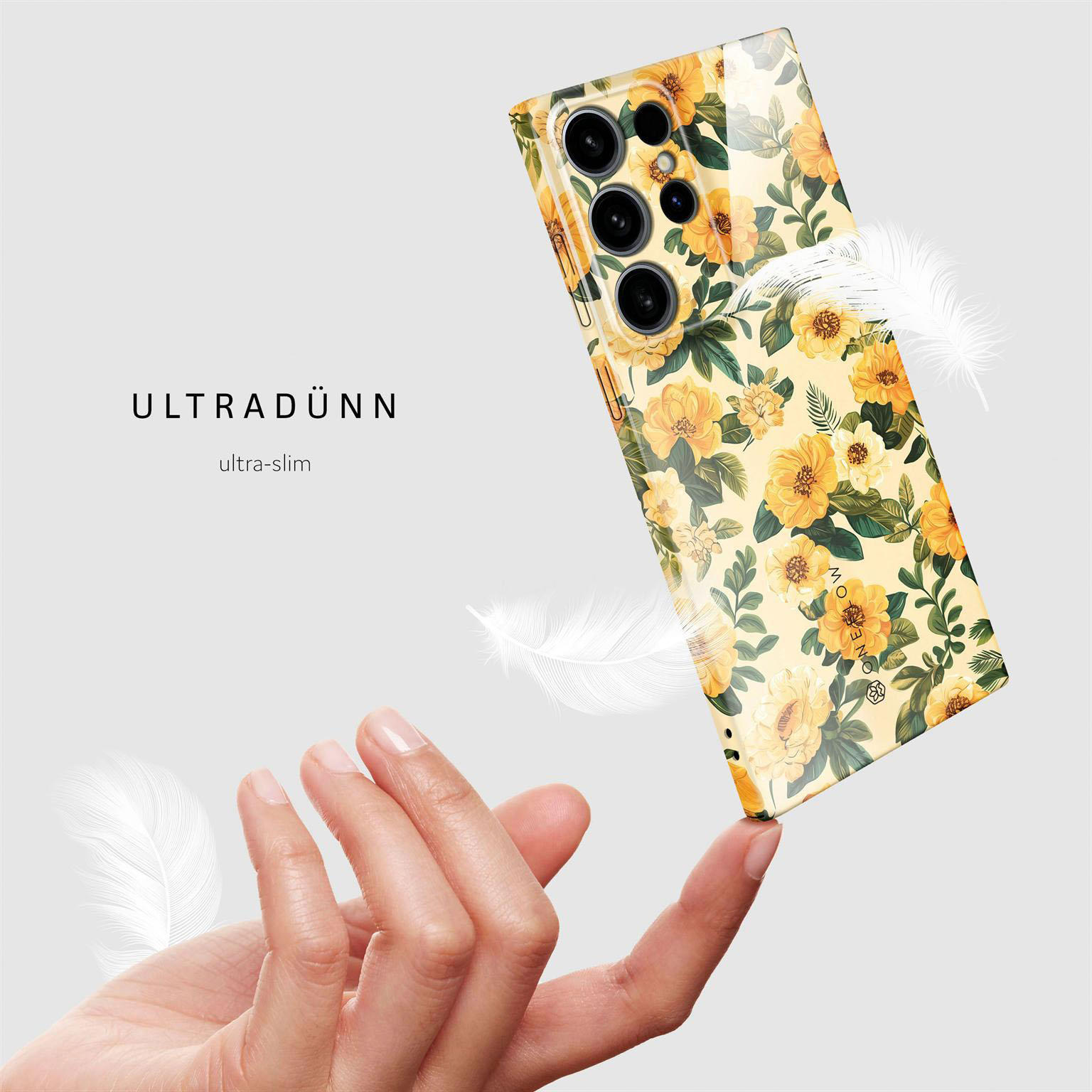 ONEFLOW Flower Cover Samsung Galaxy S24 Ultra Hülle mit Blumen Design – Produktbild 5