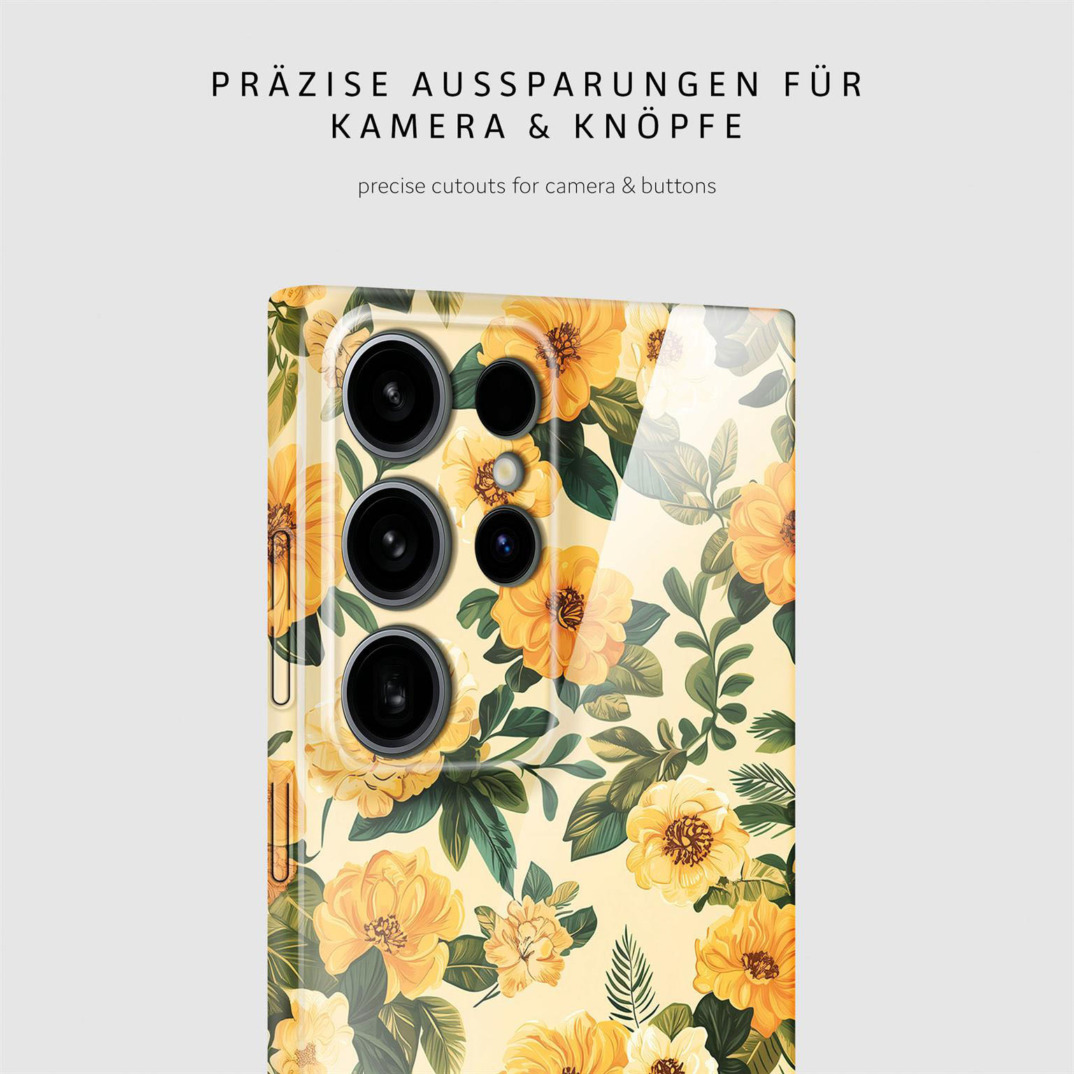 ONEFLOW Flower Cover Samsung Galaxy S24 Ultra Hülle mit Blumen Design – Produktbild 7