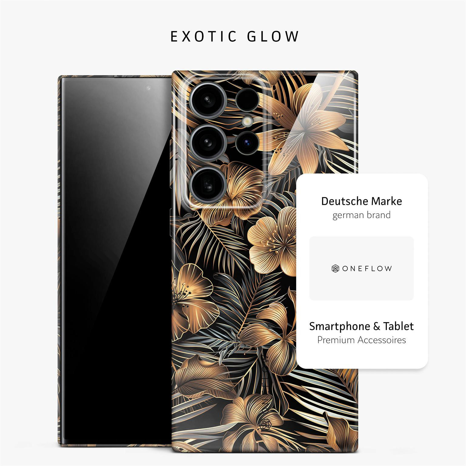 ONEFLOW Flower Cover Samsung Galaxy S24 Ultra Hülle mit Blumen Design – Produktbild 4