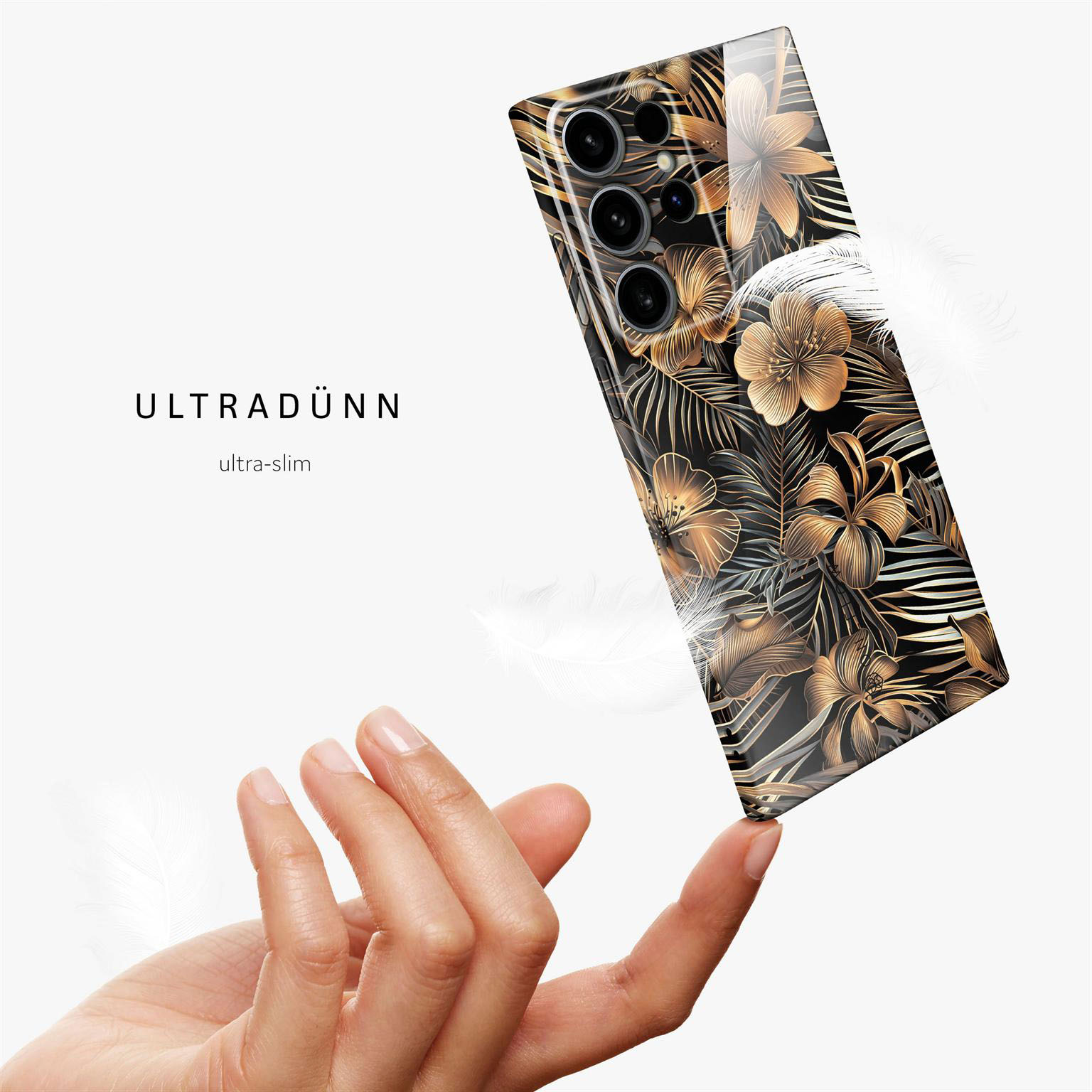 ONEFLOW Flower Cover Samsung Galaxy S24 Ultra Hülle mit Blumen Design – Produktbild 5