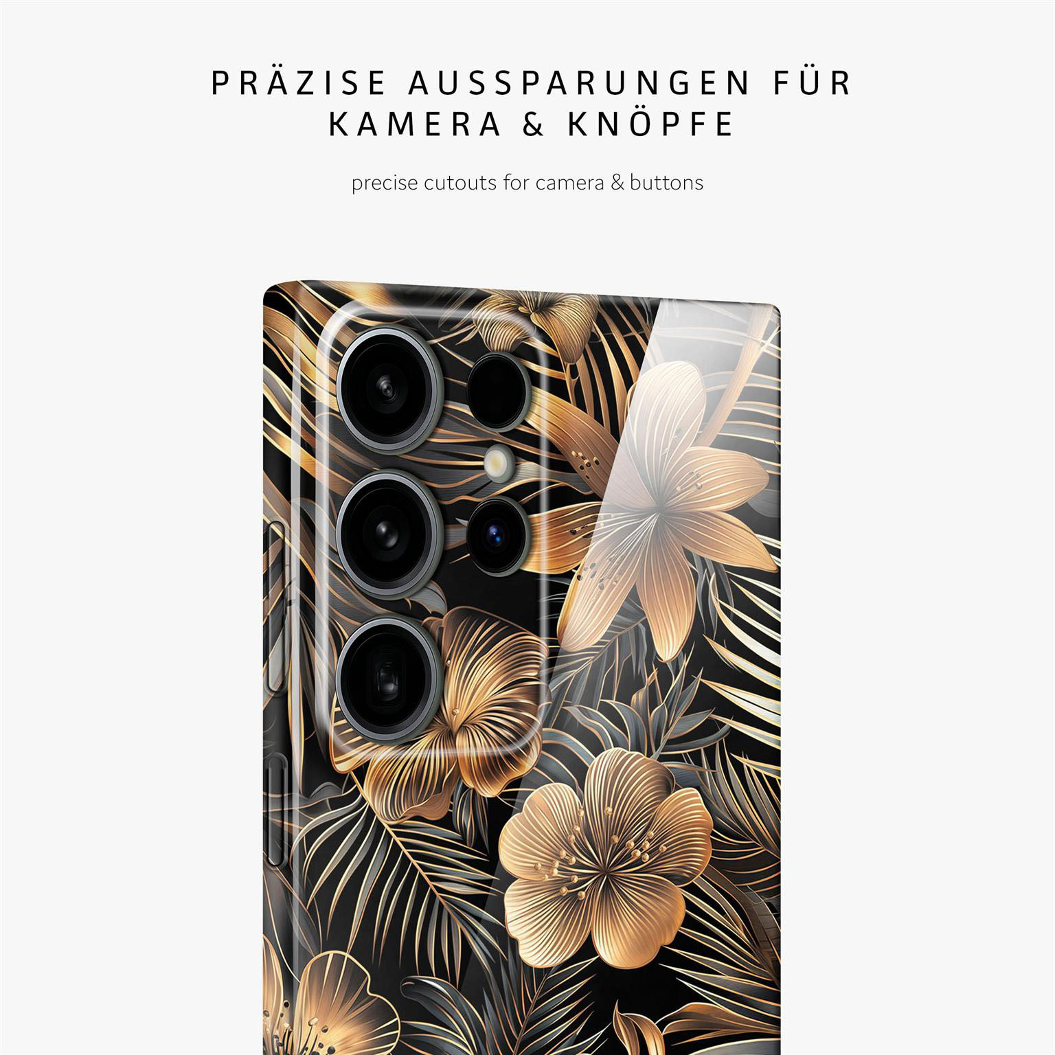 ONEFLOW Flower Cover Samsung Galaxy S24 Ultra Hülle mit Blumen Design – Produktbild 7