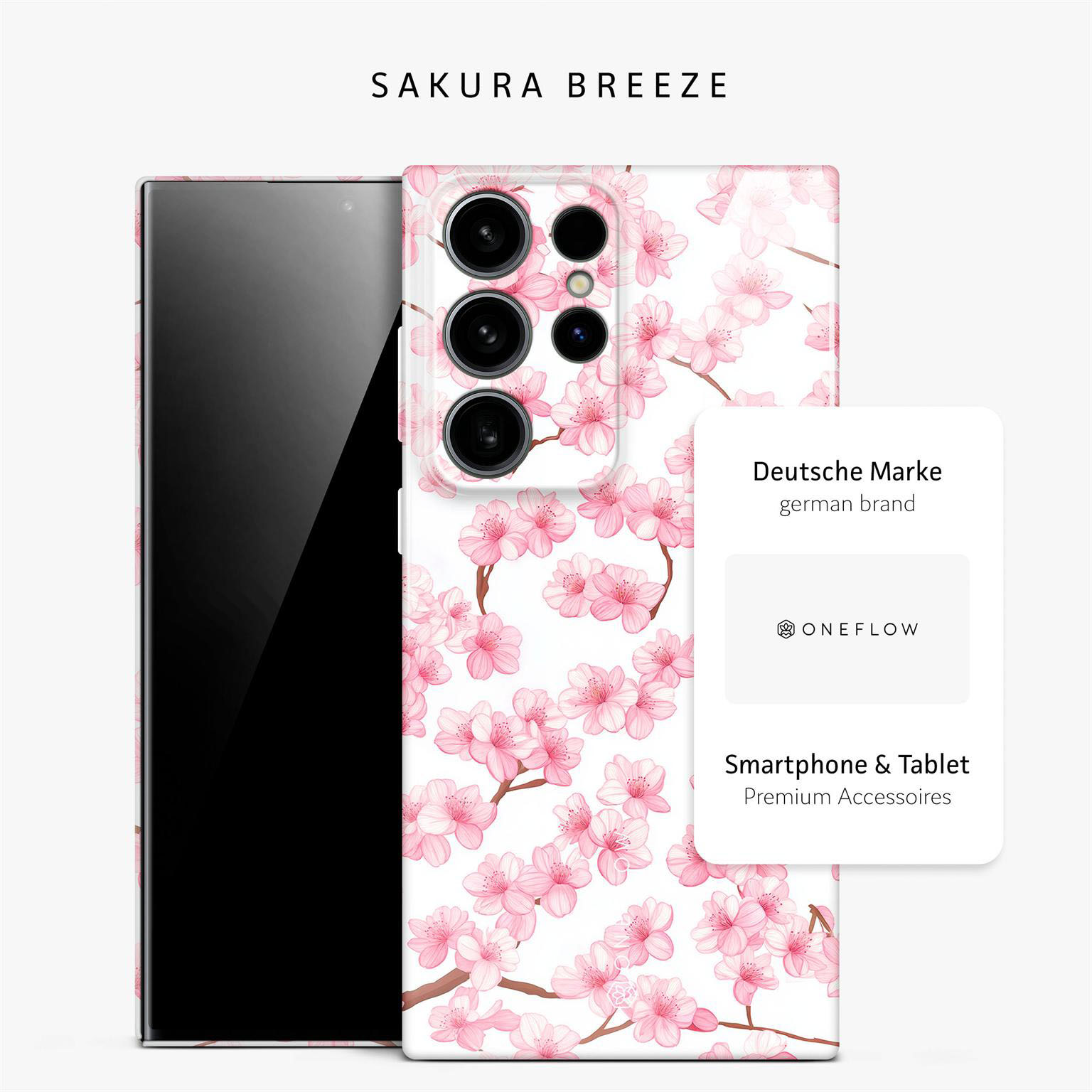 ONEFLOW Flower Cover Samsung Galaxy S24 Ultra Hülle mit Blumen Design – Produktbild 4