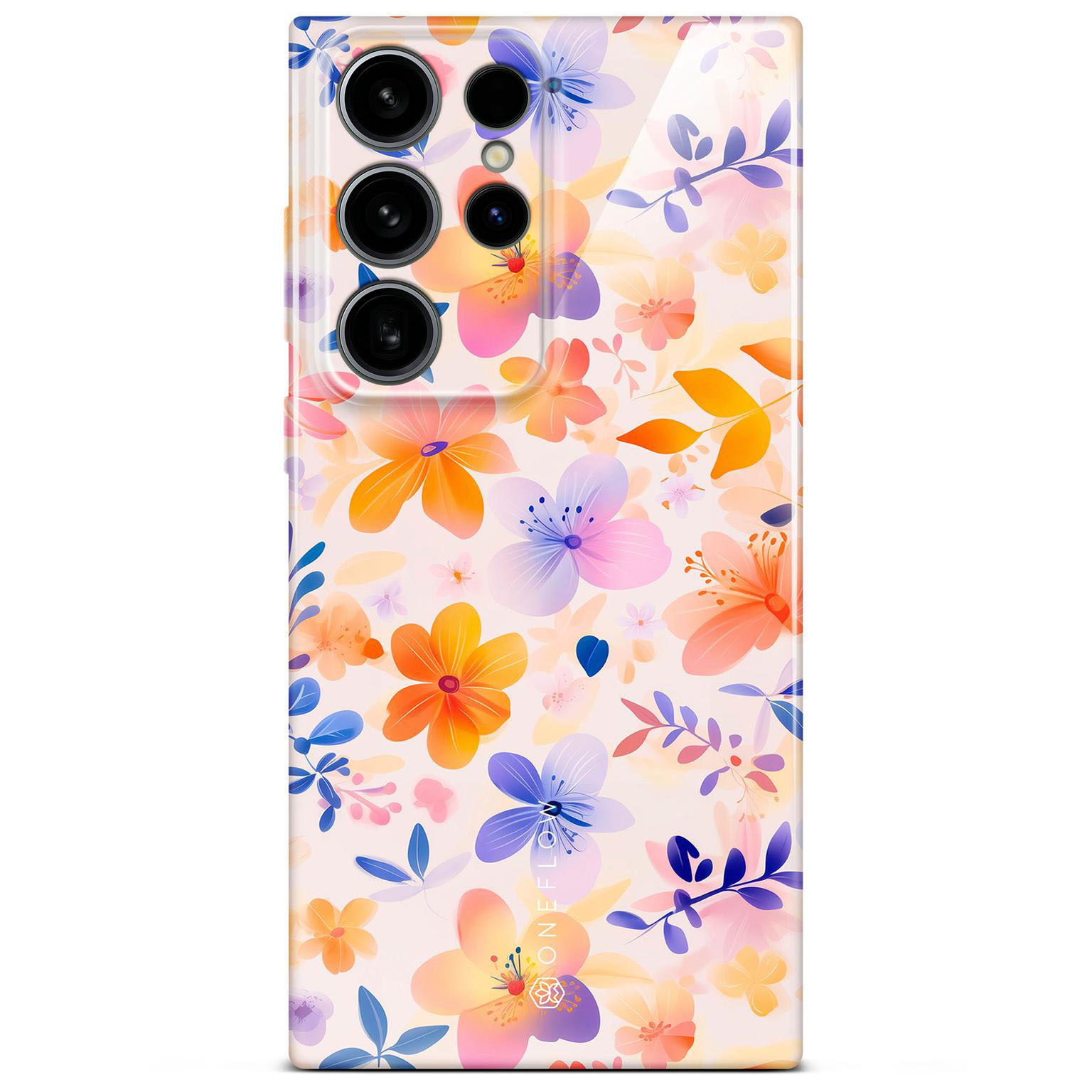 ONEFLOW Flower Cover Samsung Galaxy S24 Ultra Hülle mit Blumen Design – Produktbild 1