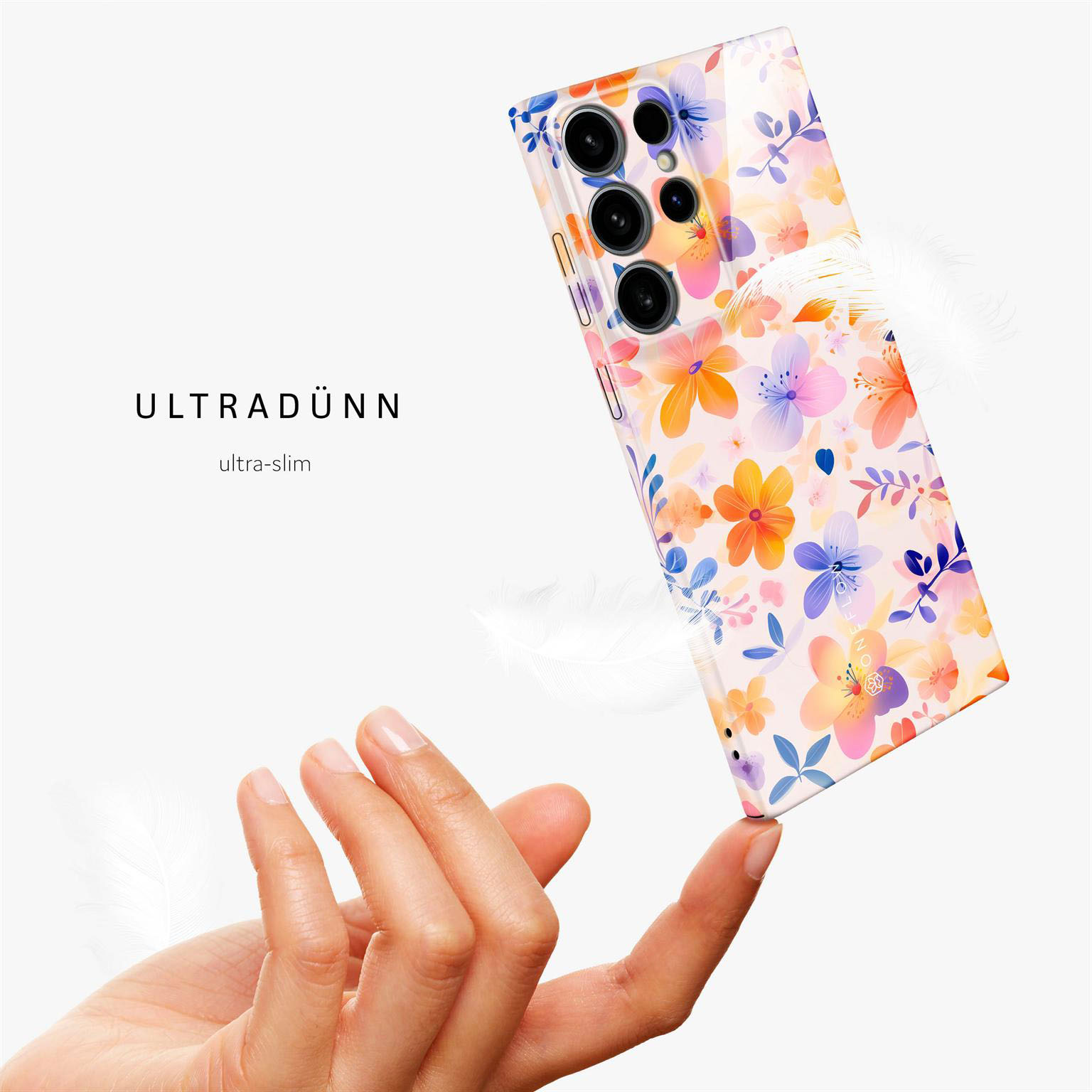 ONEFLOW Flower Cover Samsung Galaxy S24 Ultra Hülle mit Blumen Design – Produktbild 5