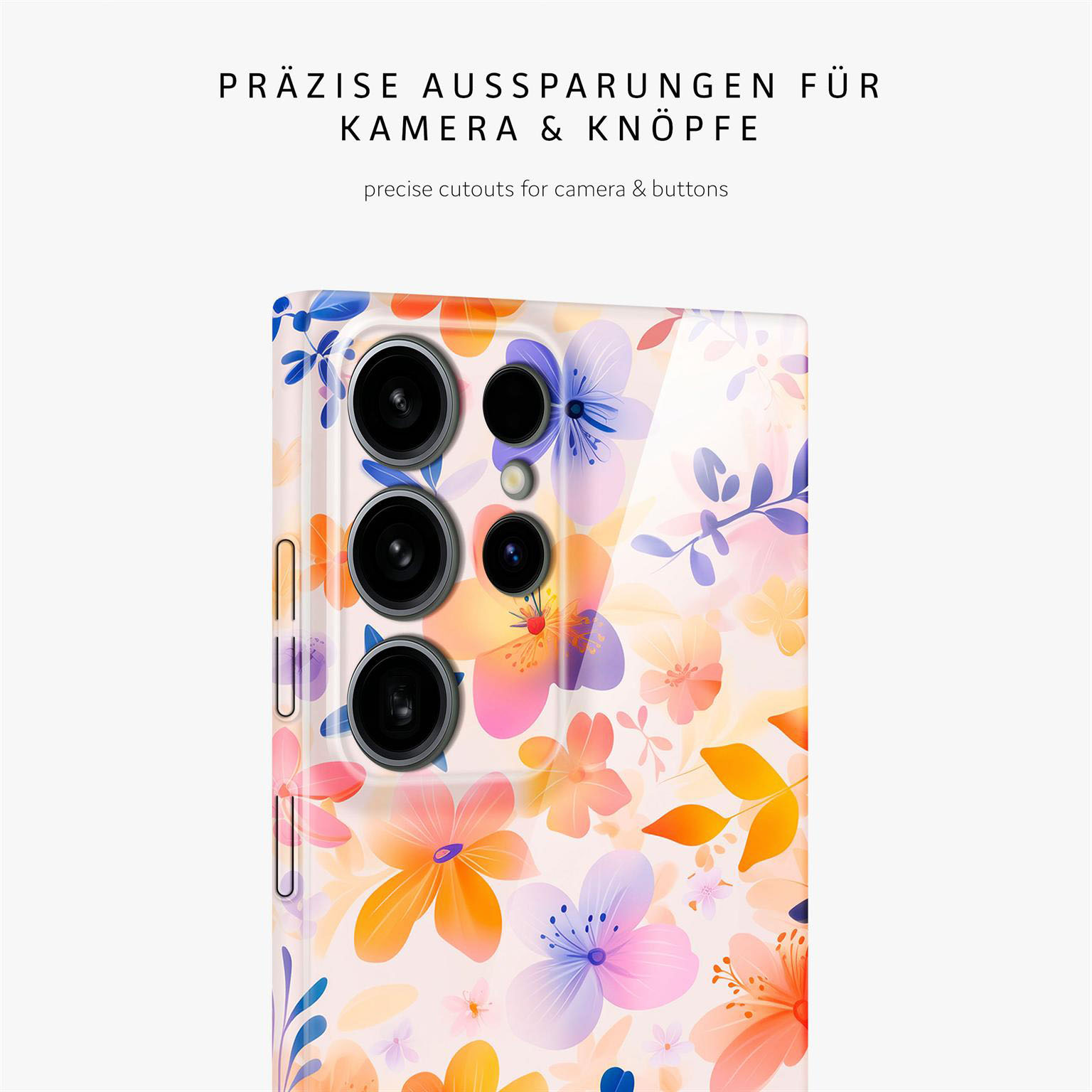 ONEFLOW Flower Cover Samsung Galaxy S24 Ultra Hülle mit Blumen Design – Produktbild 7