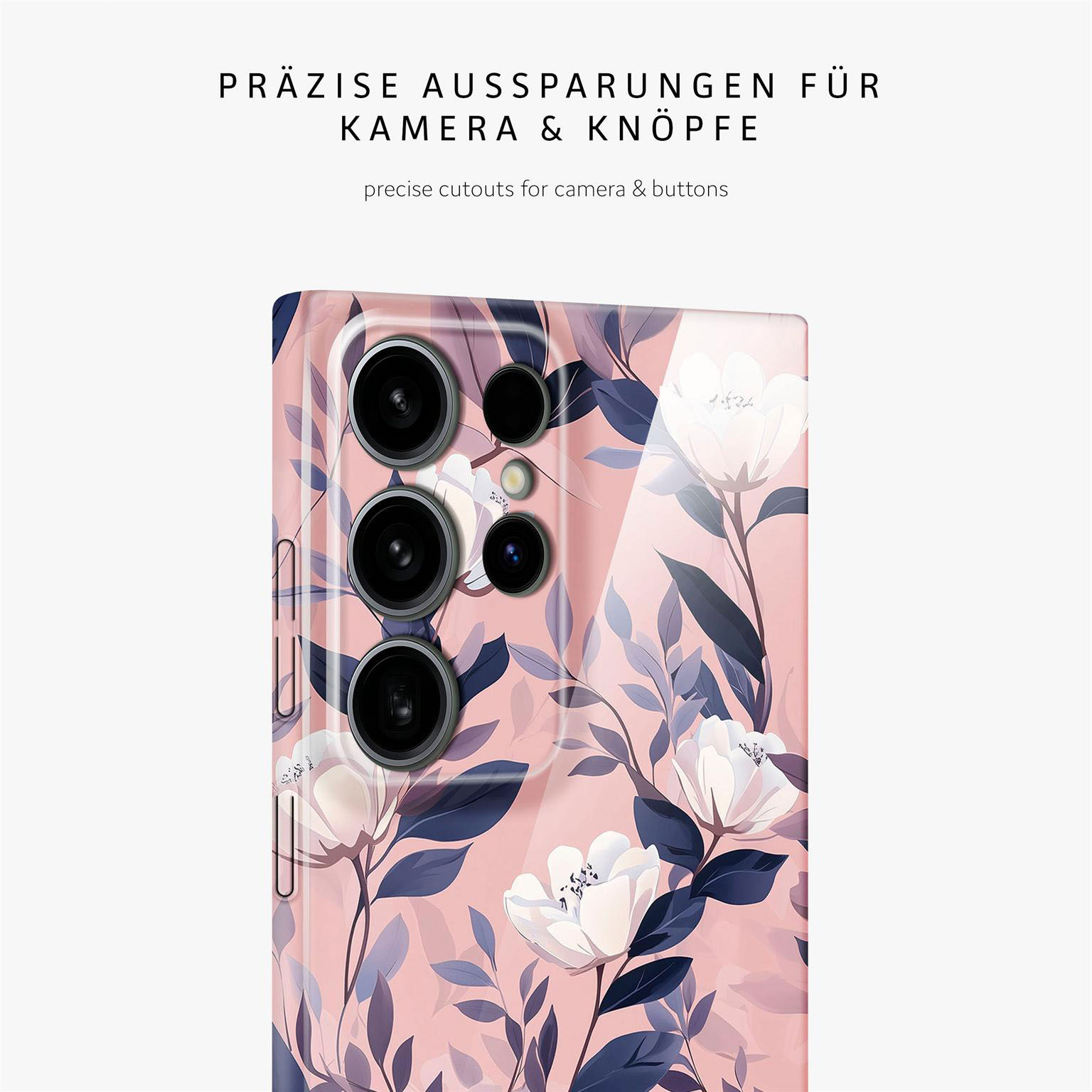 ONEFLOW Flower Cover Samsung Galaxy S24 Ultra Hülle mit Blumen Design – Produktbild 7