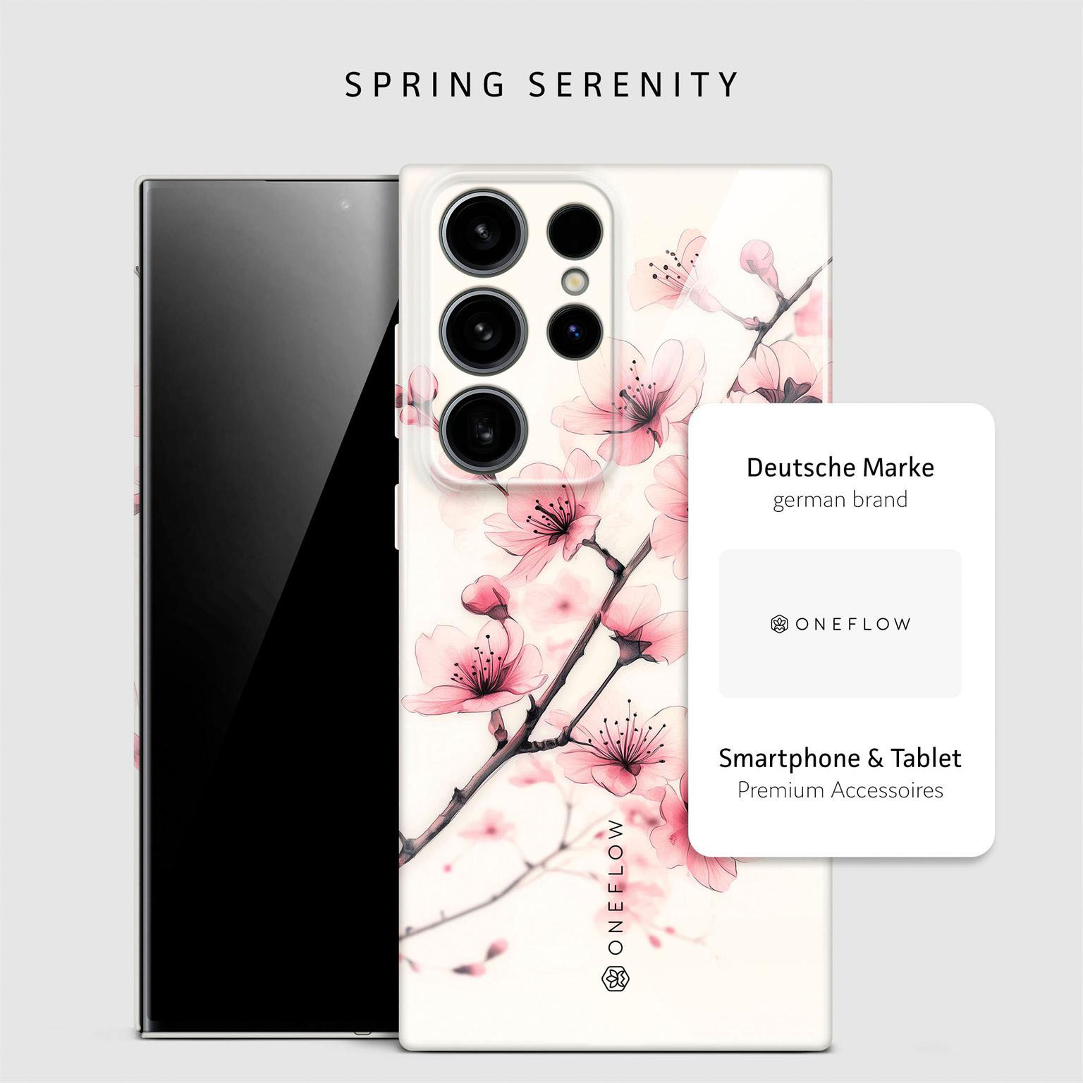ONEFLOW Flower Cover Samsung Galaxy S24 Ultra Hülle mit Blumen Design – Produktbild 4