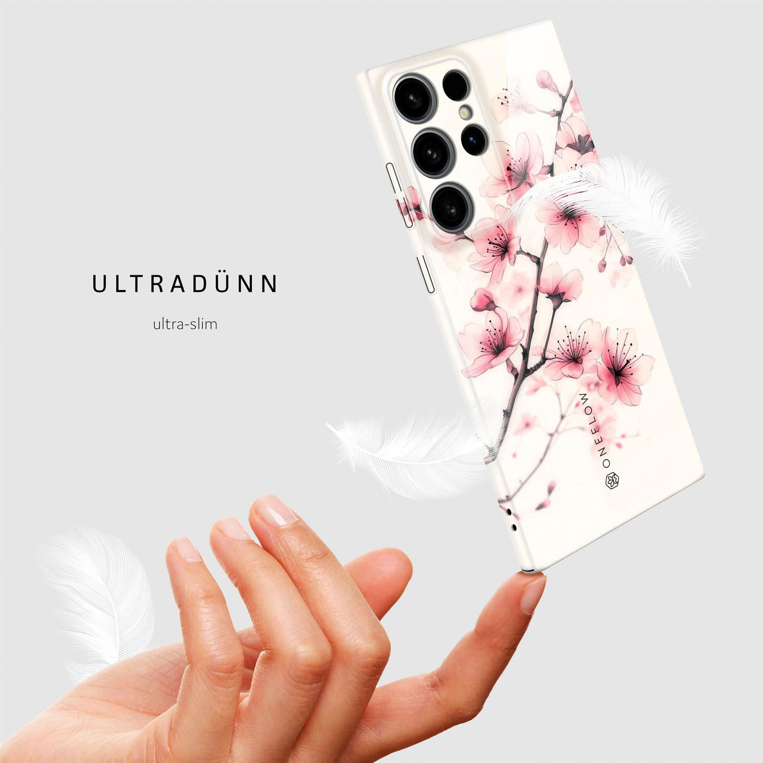 ONEFLOW Flower Cover Samsung Galaxy S24 Ultra Hülle mit Blumen Design – Produktbild 5