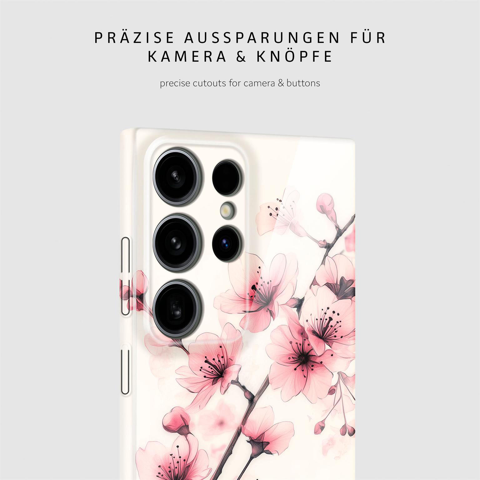 ONEFLOW Flower Cover Samsung Galaxy S24 Ultra Hülle mit Blumen Design – Produktbild 7