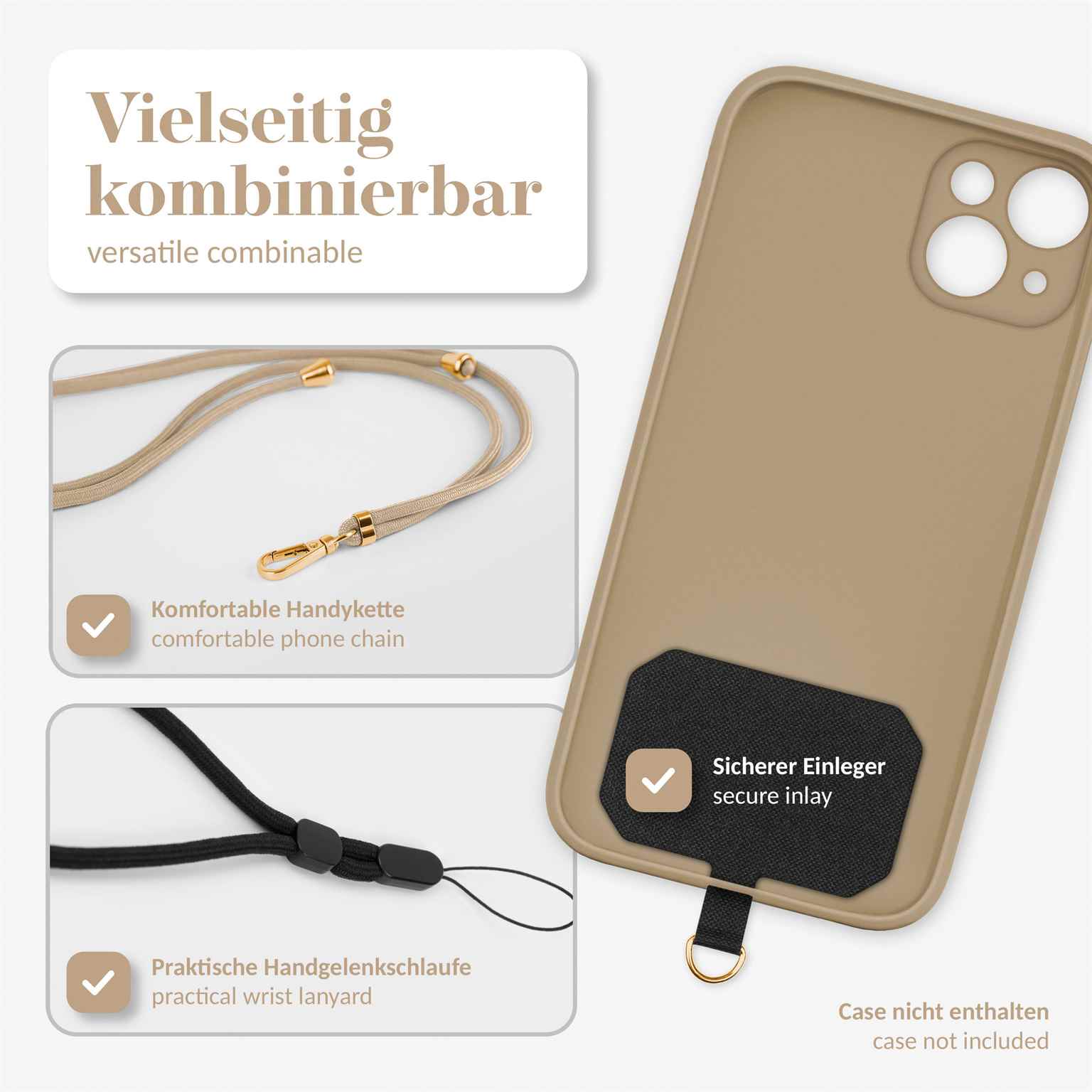 moex Unleash Oppo Reno16 5G Handykette mit Einleger – Produktbild 3